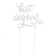Happily Ever After Wedding Cake Topper, Gold Fairytale Princess Decoration (Happily Ever After - Gold) N2