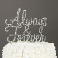 Happily Ever After Wedding Cake Topper, Gold Fairytale Princess Decoration (Happily Ever After - Gold) N3