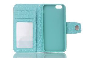 iPhone 7 Plus Wallet Case,TechCode Screen Protective with Cards Slots Cash Holder Magnetic Smart PU Leather Stand... N48