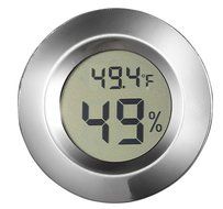 Visol Modern Small Circular Digital Hygrometer