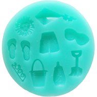 Funshowcase Beach Holiday Candy Silicone Mold for Cake Decorate, Clay, Crafting