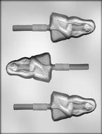 CK Products 3-1/4-Inch Mermaid on Rock Sucker Chocolate Mold