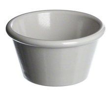 American Metalcraft (MRS300W) 3 oz White Smooth Sided Melamine Ramekin