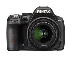 Pentax K-50 16MP Digital SLR Camera Kit with DA L 18-55mm WR f3.5-5.6 Lens (White) N17
