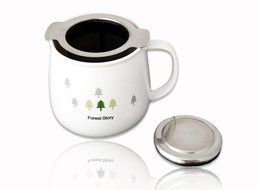Joyoldelf Stainless Steel Tea Infuser Strainer Filter with Anti Slip Handles and Lid