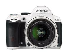 Pentax K-50 16MP Digital SLR Camera Kit with DA L 18-55mm WR f3.5-5.6 Lens (White) N20