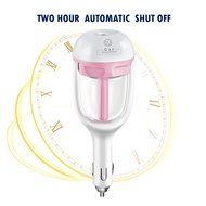 Merope Car Air Humidifier and Aromatherapy Essential Oil Diffuser (Pink) N12