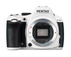 Pentax K-50 16MP Digital SLR Camera Kit with DA L 18-55mm WR f3.5-5.6 Lens (White) N22