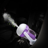 Merope Car Air Humidifier and Aromatherapy Essential Oil Diffuser (Pink) N14