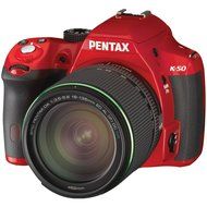 Pentax K-50 16MP Digital SLR Camera Kit with DA L 18-55mm WR f3.5-5.6 Lens (White) N23