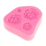Rbenxia Silicone Cake Mold 20-cavity Half Circle Lollipop Party Cupcake Baking Mold Cake Pop Stick Mold Tray Pink N2