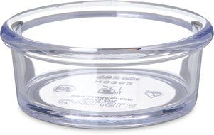 Carlisle 036207 SAN Standard Ramekin, 2.50-oz. Capacity, 1.12 x 3.00", Clear (Case of 48)