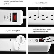 [UFO All-In-One Charging Center] 4-Outlet Surge Protector with Four (4) USB Charging Ports (4.2A) , 100V-240V... N17