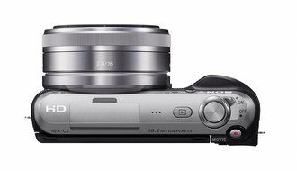 Sony Alpha NEX-C3 16 MP Compact Interchangeable Lens Digital Camera Kit with 18-55mm Zoom Lens (Silver) N12