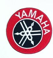 Red on Black Yamaha Racing Team Motorcycle Biker Patch Logo Vest Jacket Hat Hoodie Backpack Patch Iron On for...