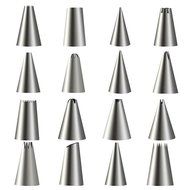 GHB Cake Decorating Tips Set Stainless Steel Icing Tips DIY Pastry Tubes Cupcake Decorating Nozzle 17 Pics