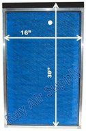 Air Ranger Replacement Filter Pads 16x30 (3 Pack) N2