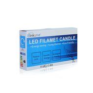 ELINKUME 2W Candelabra LED Bulbs, 20W Light Bulbs Equivalent, LED Warm White 2700K Chandelier LED Bulb, E12 Candelabra... N2