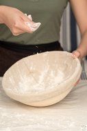 8.5 Inch Round Bread Proofing Basket Banneton Brotform with Linen Liner Combo N6