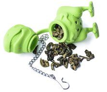Altarmoss Tea Rex Dinosaur Tea Infuser - 100% Food Grade Silicone Tea Infuser (Set of 2, Green, Pink)