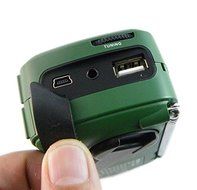 DEGEN Portable FM Radio FM MW SW Hand Generator Solar Emergency Radio World Receiver with Cell Phone MP3 MP4 Charger... N7
