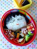 M.V. Trading Silicone Food Sushi Mold Cup for Bento Lunch Box, Flower Garden, Set of 3 N2