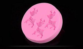 Topnew-Candy Cavity Silicone Chocolate Mold Candy and Gummy Moulds 3 Deers H1782