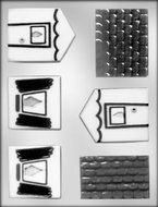 CK Products 3-1/4-Inch 3-D Gingerbread House Chocolate Mold