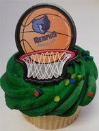 MEMPHIS GRIZZLIES 14 Piece NBA Basketball Birthday Party Cupcake Topper Set - Includes All Cupcake Toppers and...