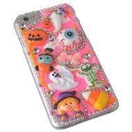 Spritech(TM) 3D Handmade Crystal Phone Case for Iphone 7 4.7inch,Helloween Style Monster Pumpkin Design Smartphone... N2