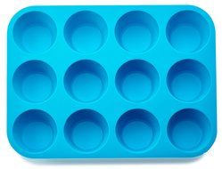 Small Silicone Mini Muffin Pans - Non-Stick Bakeware for Muffins, Cakes and Cupcakes - 12 Cups Silicone Mold /...