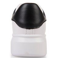 Spritech(TM) Men Women Unisex Fashion PU Leather Lace Up Lovers Casual Flat Sneaker Shoes White and Black 38 N19