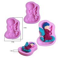 Dachun Baby Angel Wing Fondant Silicone Sugar Craft Mold, Mini