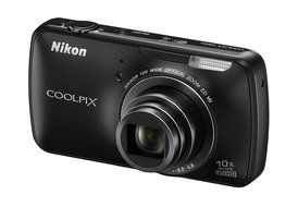 Nikon COOLPIX S800c 16 MP Digital Camera with 10x Optical Zoom and built-in Android Operating System (Black) N6