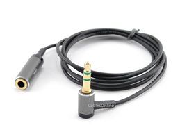 CablesOnline 3ft Slim 3.5mm Stereo Right-Angle Male/Female Headphone Audio Extension Cable (AV-203LR)