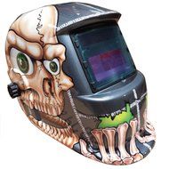 New Auto Darkening Welding Helmet Mask Welders Arc Tig Mig Grinding Solar Powered (Lighting Skeleton) by D2B N12