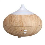 Hatop 300ml Ultrasonic Home Aroma Humidifier Air Diffuser Mist Purifier Lonizer Atomizer (Brown) N4