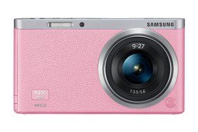 Samsung NX Mini 20.5MP CMOS Smart WiFi &amp; NFC Mirrorless Digital Camera with 9-27mm Lens and 3" Flip Up LCD Touch... N71