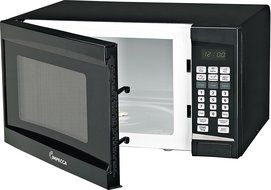 Impecca CM-0773 700W Counter Top Microwave Oven, 0.7 Cubic' , Black
