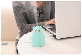 Mini Little bear Mist Humidifier USB powered USB Air Mist Humidifier for Bedrooms, Living Rooms,Car,Home and Office N4