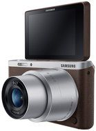 Samsung NX Mini 20.5MP CMOS Smart WiFi &amp; NFC Mirrorless Digital Camera with 9-27mm Lens and 3" Flip Up LCD Touch... N78