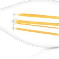 ELINKUME 2W Candelabra LED Bulbs, 20W Light Bulbs Equivalent, LED Warm White 2700K Chandelier LED Bulb, E12 Candelabra... N5