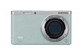 Samsung NX Mini 20.5MP CMOS Smart WiFi &amp; NFC Mirrorless Digital Camera with 9-27mm Lens and 3" Flip Up LCD Touch... N84