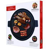 Cast Iron Griddle Pizza Pan - Pre Seasoned Grill (New Design), Black by Utopia Kitchen N3