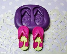 Silicone Molds Tropical Beach Theme Set Moulds - Fondant Chocolate Polymer Clay