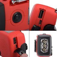 Newcomdigi Emergency Solar Hand Radio, LED Solar Hand Crank Self Powered AM/FM/NOAA Weather Radio, Smart Phone... N3