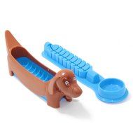 Dachshund Shaped Hot Dog Cutter: Kids Food Slicing Device,color Blue