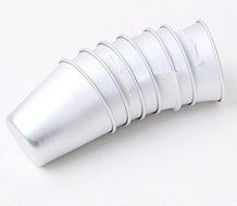 Astra shop Set of 6 Mini Nonstick Individual Anodized Aluminum Molds/ Chocolate Molten Pans/ Pudding Cups/ Raspberry...