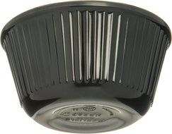 Carlisle S28703 Melamine Fluted Ramekin, 4 oz Capacity, 1.78" Height, Black (Case of 48)