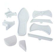 Shopline 9 Pcs Plastic Sandal Fondant Mold, Lady High-Heeled Shoes Fondant Cake Sugar Craft Baking Cutter Mold
